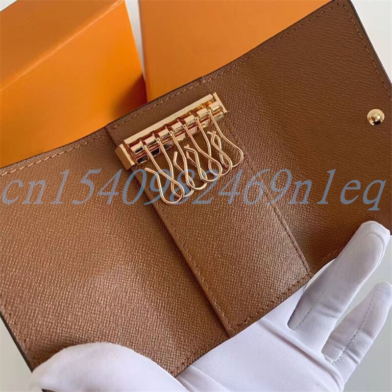 Top Classic Luxury /Business 6 Key Holder Mini Multifunctional Portable Clutch Bags With Box