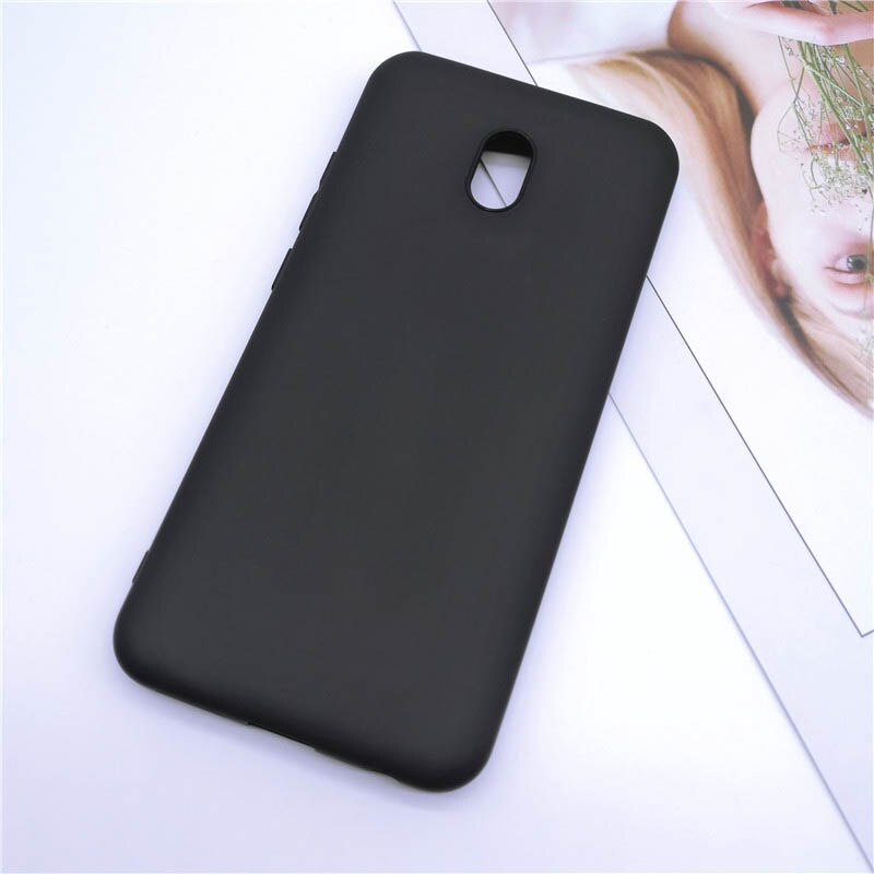 Redmi 8A Caso per Xiaomi Redmi 8A 8 UN A8 Caso Posteriore Del Telefono di TPU Opaca Della Copertura Del Silicone su xiomi redmi 8A Redmi 8 cassa del respingente funda: For Redmi 8A / Black