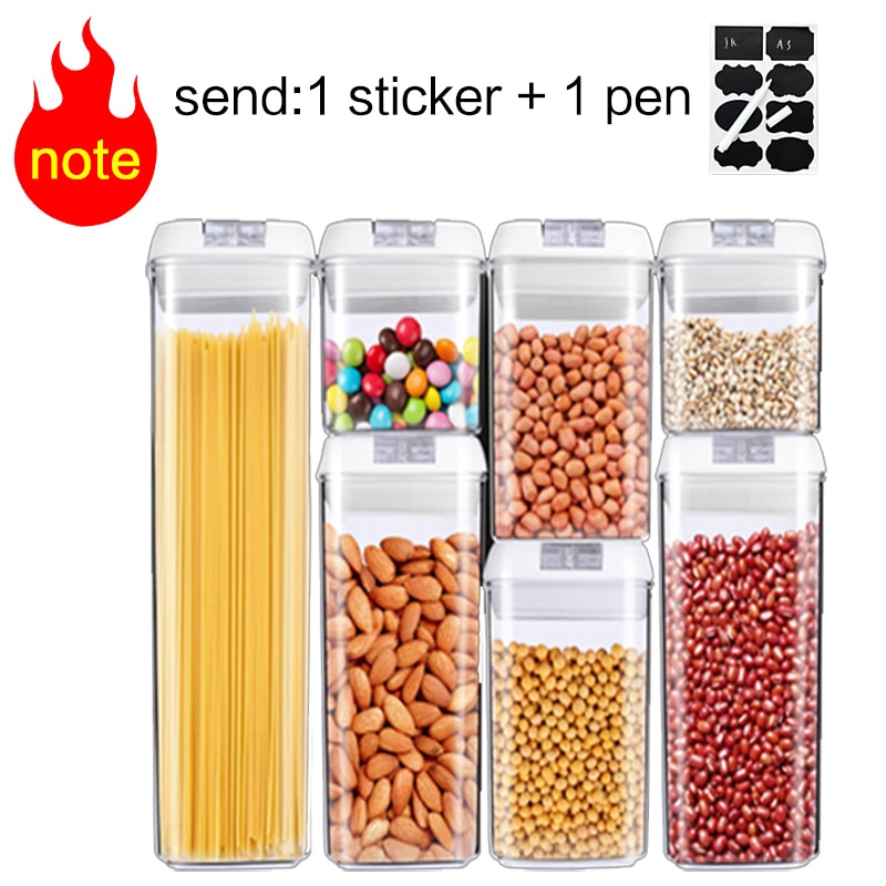 Food storage tank Purchase Food storage container Acrylic kitchen storage multigrain storage jar transparent sealed kitchen jars