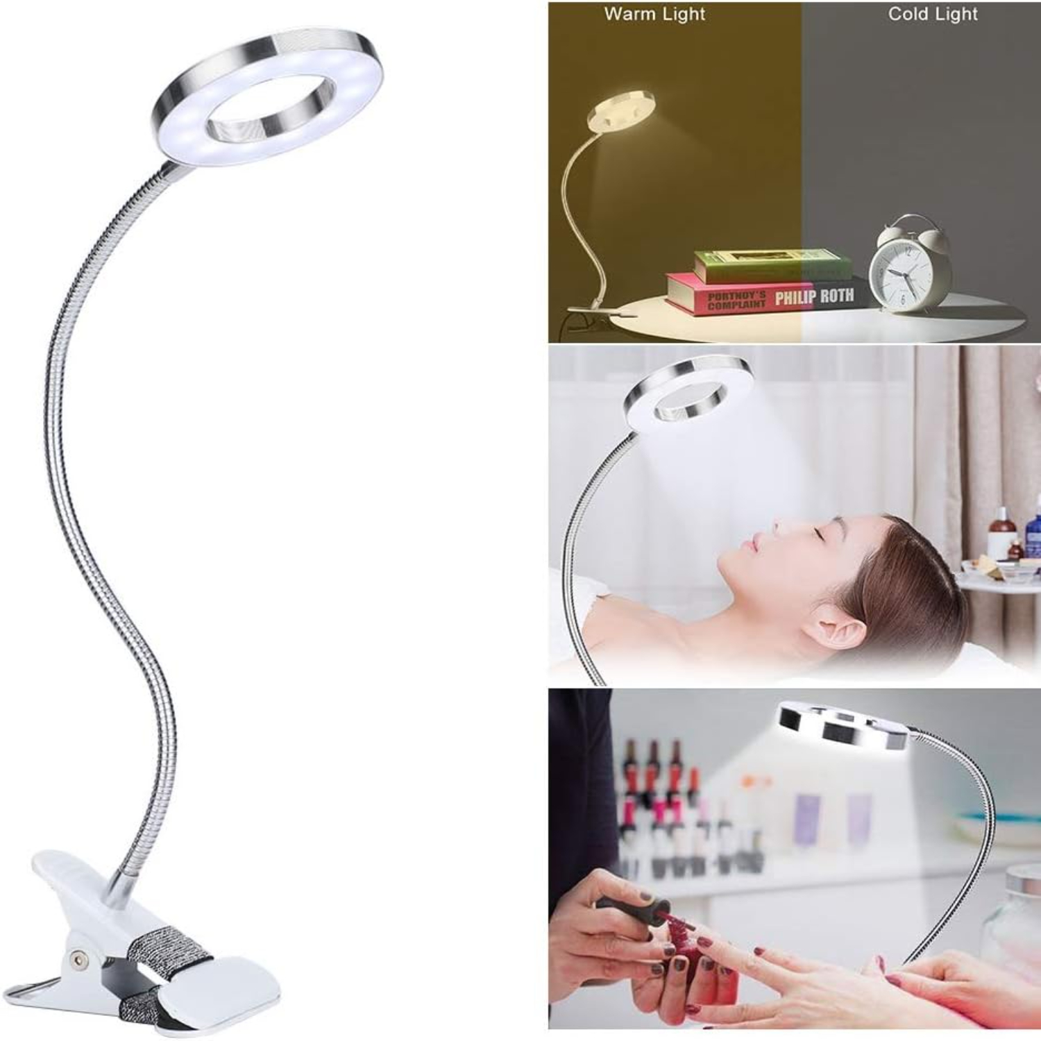 Slanke, verstelbare usb-led bureaulamp met moderne, flexibele helderheidsregeling voor meer comfort en een aangename sfeer. dimbaar.