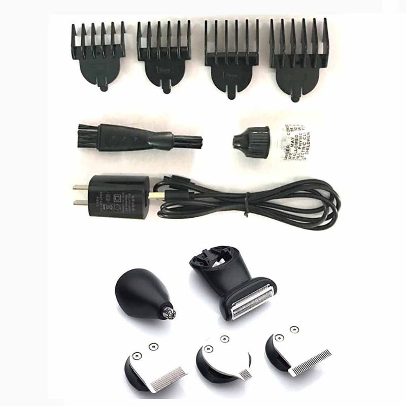 O Envio gratuito de Cabelo Elétrico Clippers Set para Homens USB Sem Fio de Cabelo Elétrico Trimmer Shaver