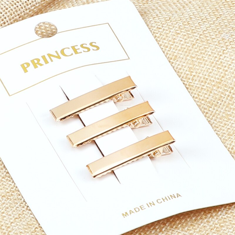 50 unids/lote de pinzas para el cabello de Color dorado y plateado, pasadores metálicos de , horquillas DIY, accesorios para el cabello para mujeres y niñas, herramientas para el cabello: Rojo