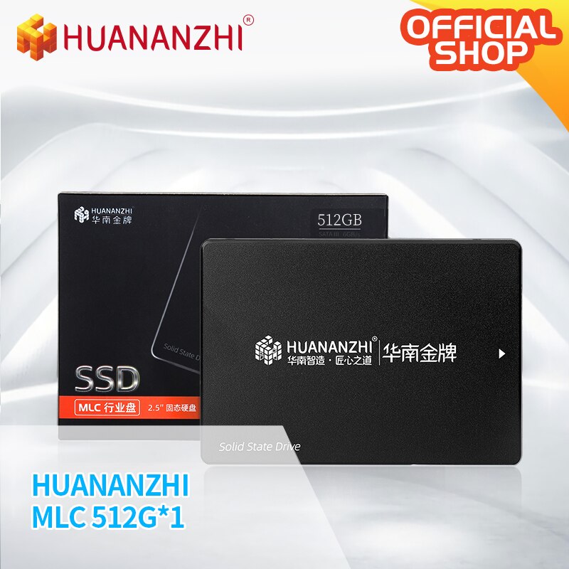 Huananzhi Mlc Ssd 128 Gb 256 Gb 512 Gb 2.5 &#39;&#39;Ssd Sata Sataiii 512 Gb 256 Gb 128 Gb interne Solid State Drive Voor Laptop