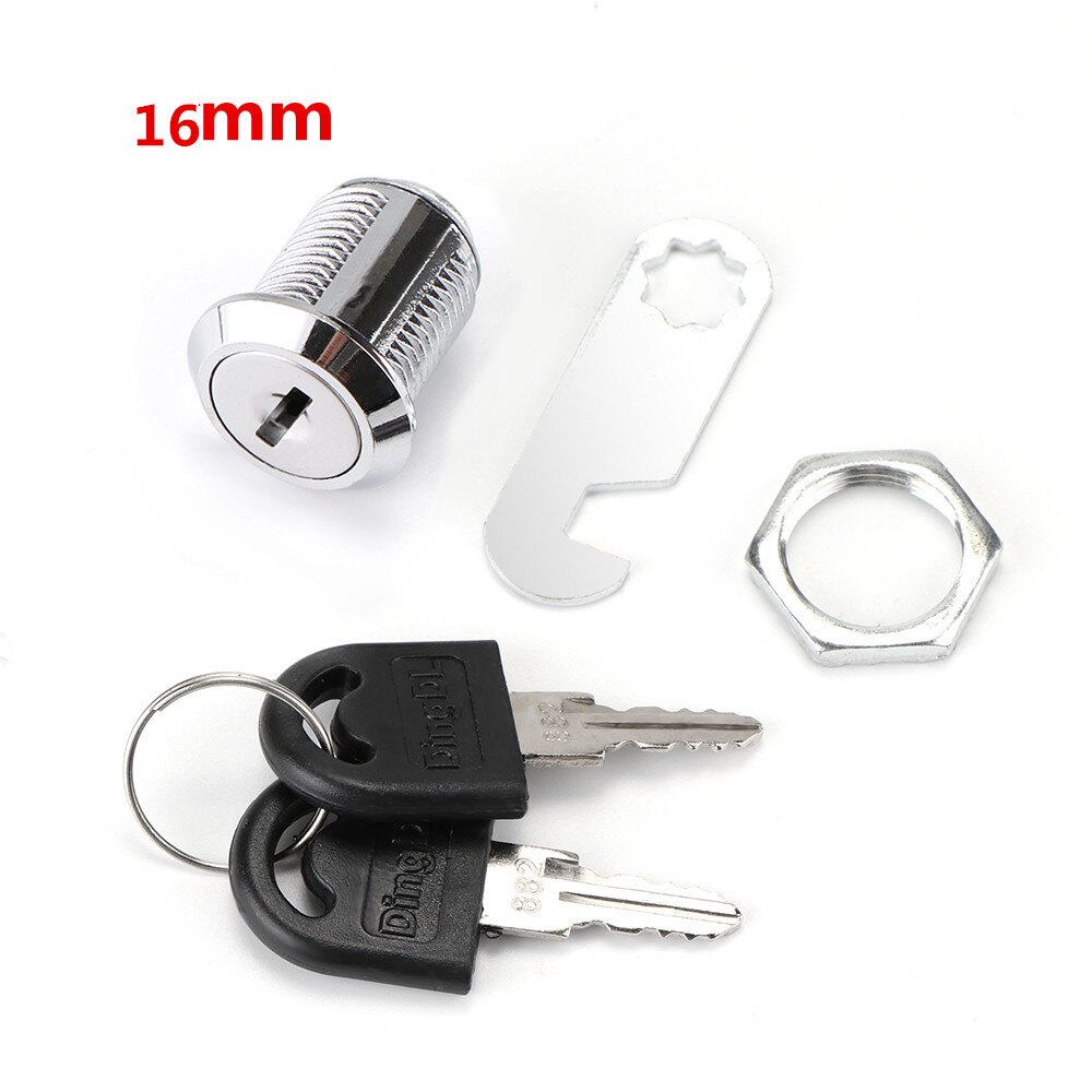 Meubelslot Cam Lock Cilinder Messing Cam Lock voor Deurkast brievenbus Kast & Lade Sloten 2 Sleutels 2 Soorten (2, A (1 clé pour 1 serrure