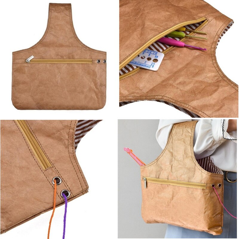 1PCS Yarn Bag Knitting Wrist Bag Handbag Tote for DIY Supplies Wool Holder Crochet Needles Sewing Handbag