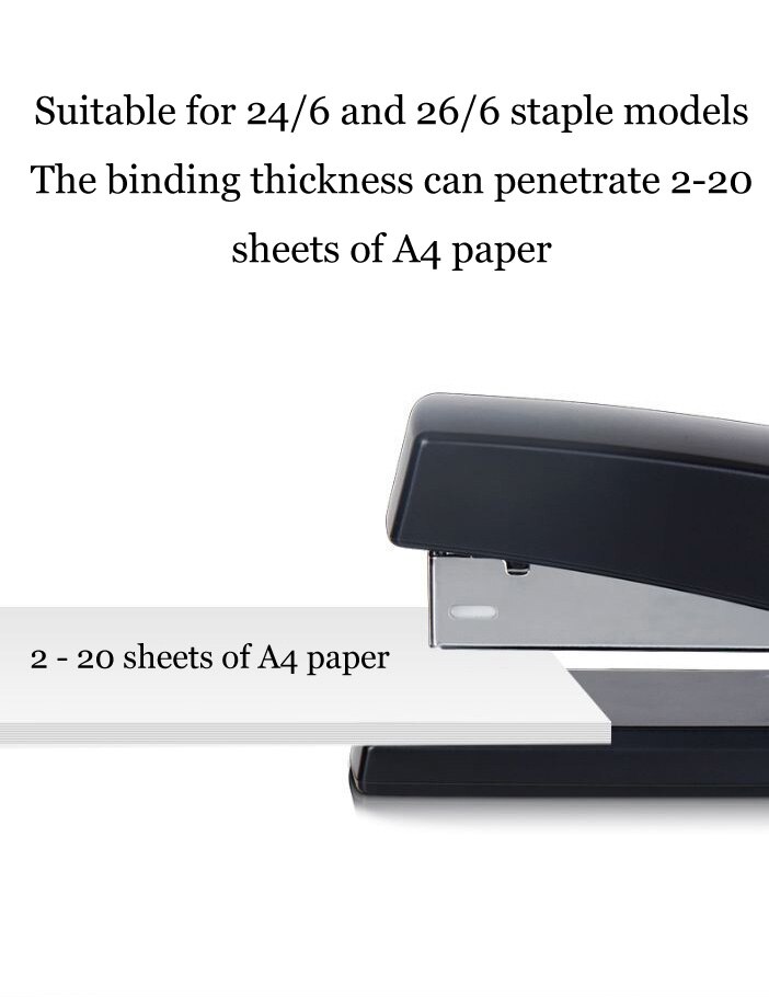 Stapler set with staple remover + stapler office standard student medium stapler