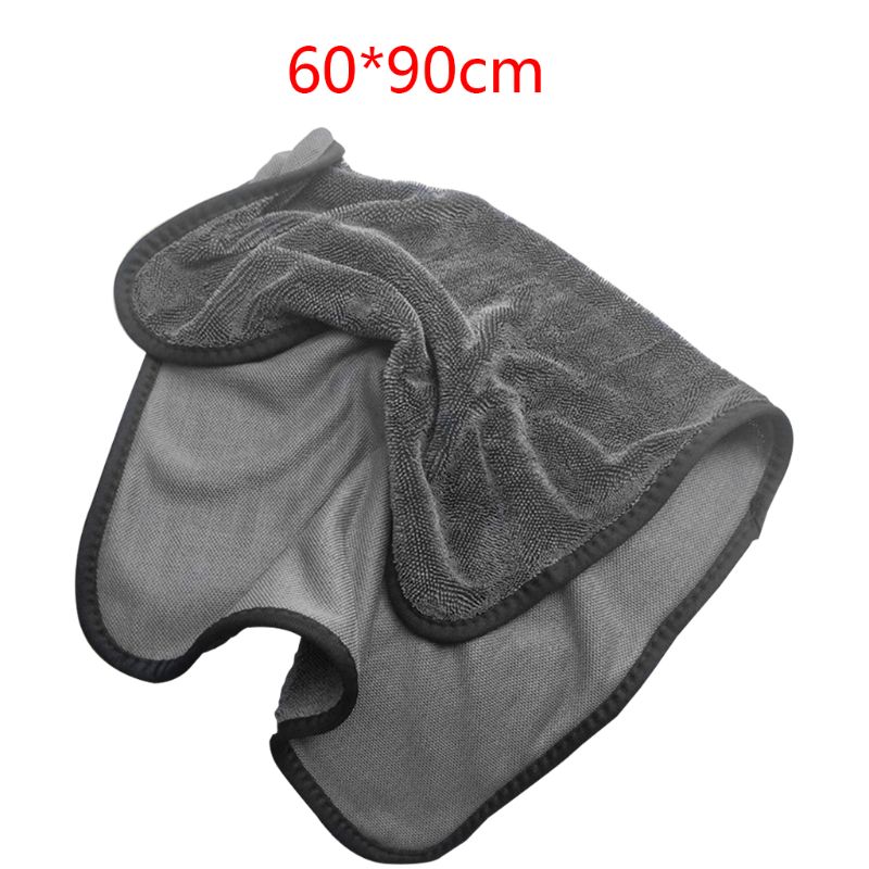 Microfiber Handdoeken Voor Auto 'S, Auto Drogen Wassen Detaillering Buffing Polijsten Handdoek Microfiber Doek Gevlochten Doek: Black3