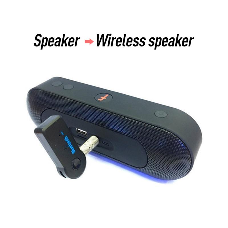 Drahtlose Bluetooth Auto Empfänger Adapter 3,5mm Jack Audio- Sender Freihändiger Anruf AUX Musik Empfänger für TV Heimat MP3