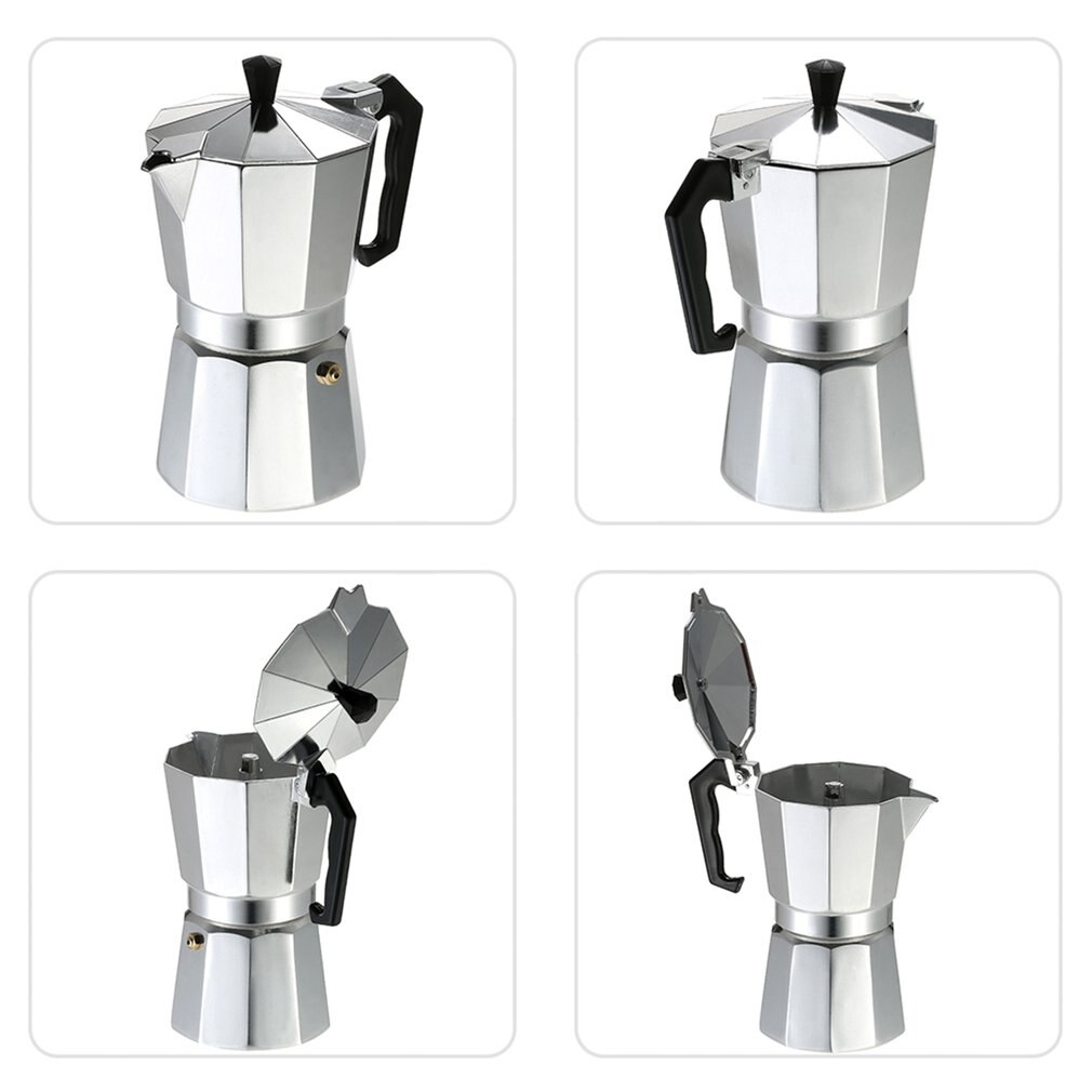 50ml 1 taza de café olla 50Ml 1Cup café Espresso cafetera estufa Moka olla eléctrica de estufa