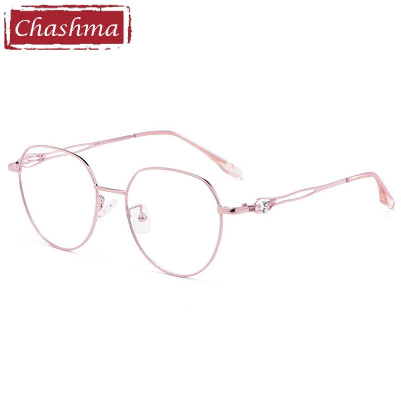 Chashma Frame Women Round Prescription Glasses Optical Eyewear Girl Eyeglass for Anti Blue Ray Degree Lenses
