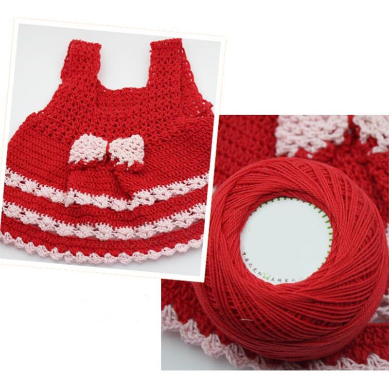 3 brins coton à tricoter à la main fil dentelle Crochet fil cordon bricolage broderie pour bébé robe pull poupée armure coussin couture
