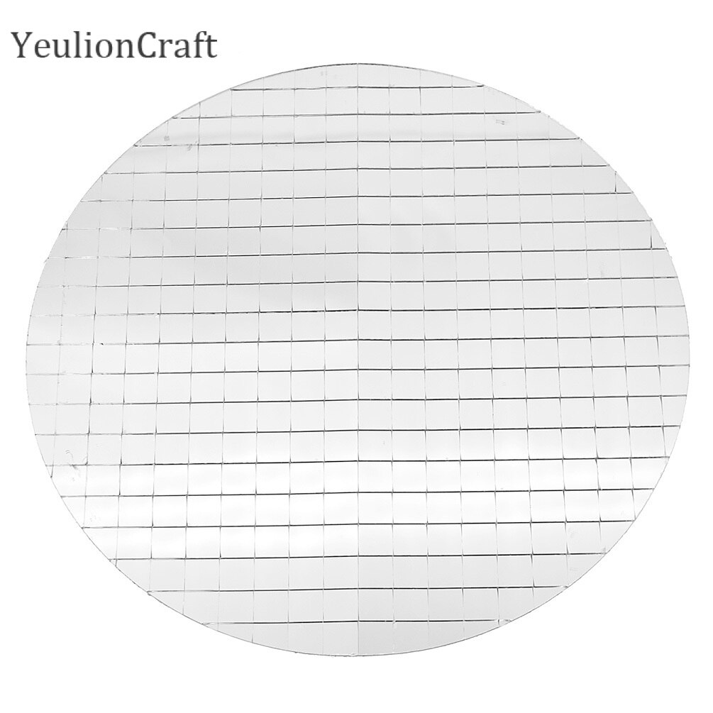 Chzimade – carreaux de mosaïque miroir en verre rond auto-adhésif, pour mur de bricolage, artisanat fait à la main, décoration de la maison: 20x20x10mm