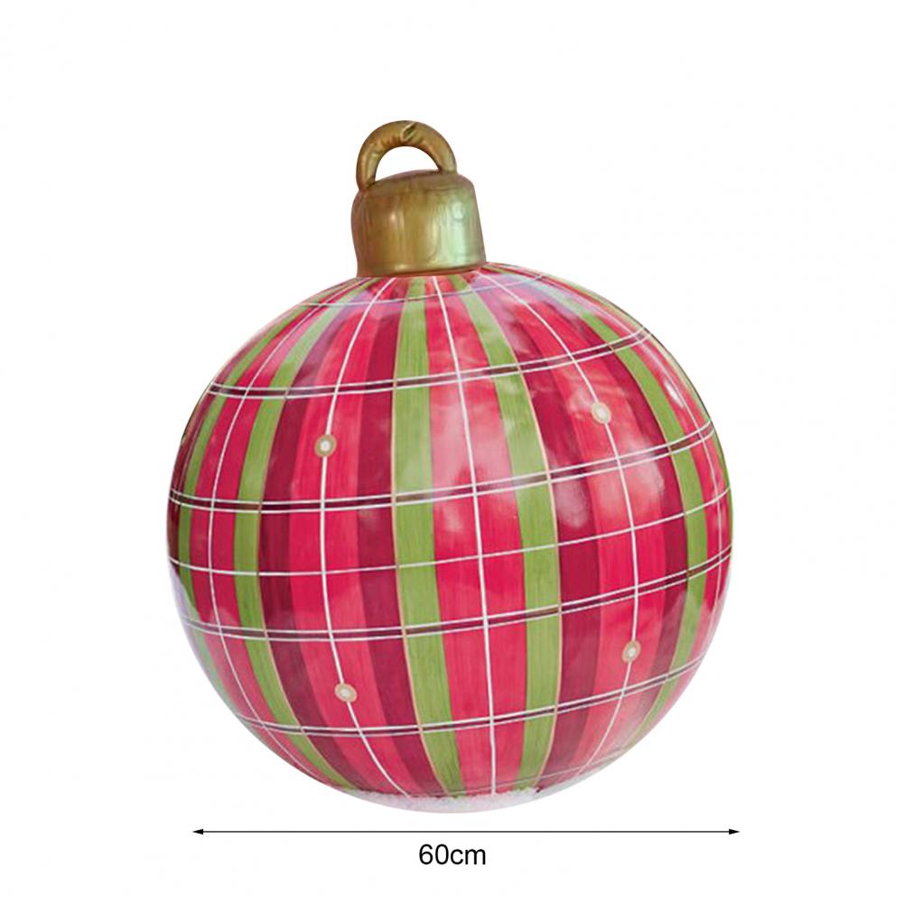 Inflatable Ball Eye-catching Unique Pattern PVC Xmas Inflatable Ball Outdoor Decoration Party Prop for Home