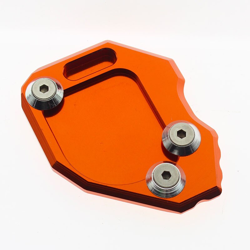 Voor Bmw F800GS F800 Gs - Aluminium Motorfiets Side Stand Kickstand Zijstandaard Extension Vergroten Plaat Pad Accessorie: Orange