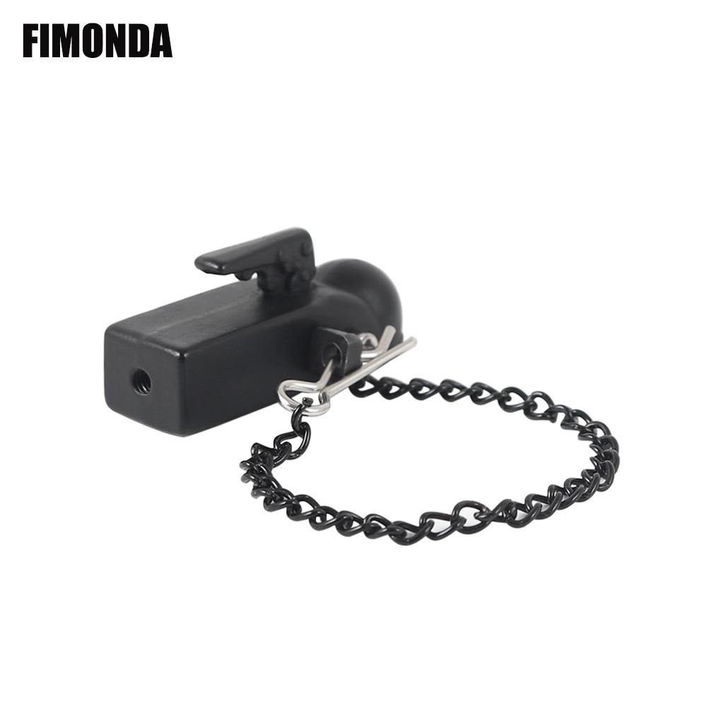 FIMONDA Metal Adjustable Trailer Hitch Mount for 1/10 RC Crawler Traxxas TRX4 Axial SCX10 90046 Redcat GEN 8 Scout II CC01 TF2