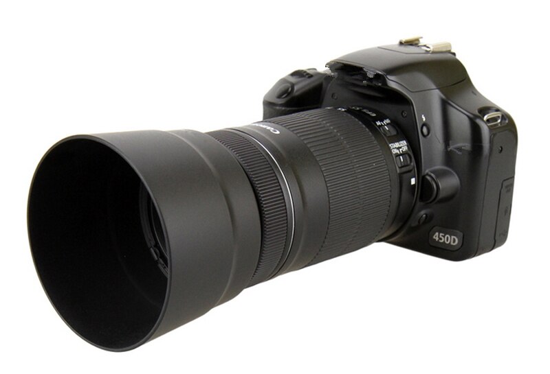1pcs ET-63 Camera Zonnekap voor canon EF-S 55-250mm IS STM Lens SLR 55-250mm STM kap