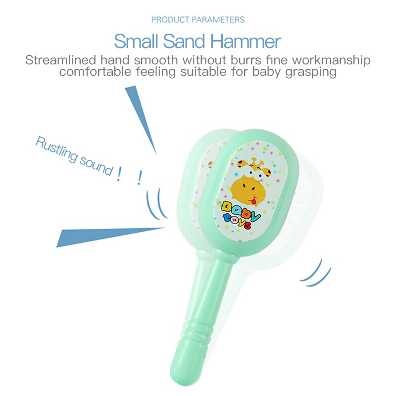 Trompeta de juguete de tambor para niños, 6 uds., Kit de banda de instrumento de percusión musical, juguete educativo de aprendizaje temprano, de música para niños y bebés