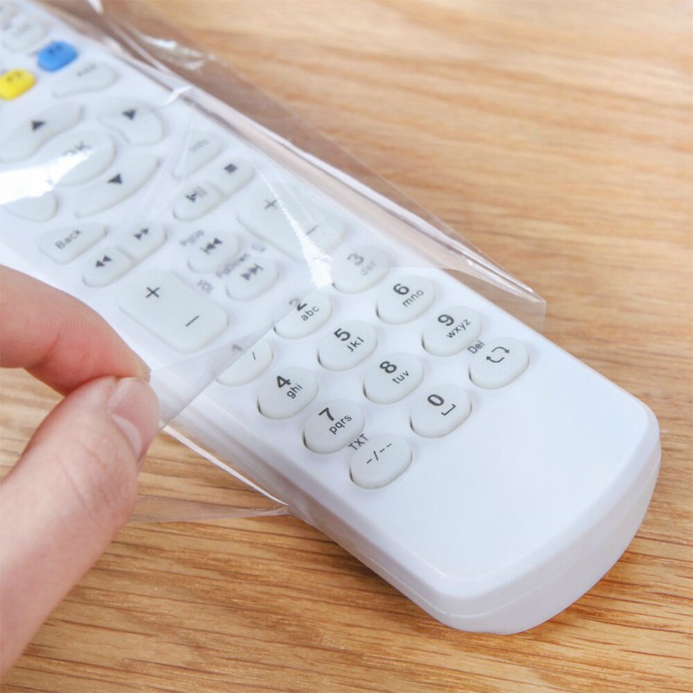 5Pcs/10 Stuks Van Transparante Krimpkous Tv Airconditioner Afstandsbediening Game Console Beschermhoes Huishoudelijke Stof