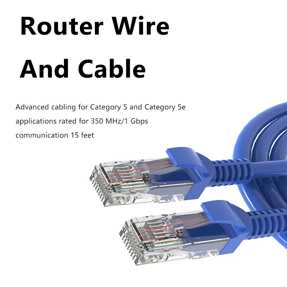 Cat5 RJ45 Ethernet Cable High Speed Network LAN Patch Cord for Modem Router PC Computer Laptop Cat 5E Ethernet Cable