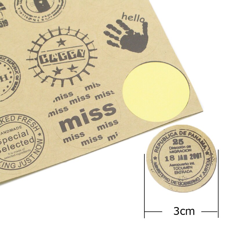 ! lucia crafts multi option seal sticker papieren label taartverpakking verpakkingslabel  i0429