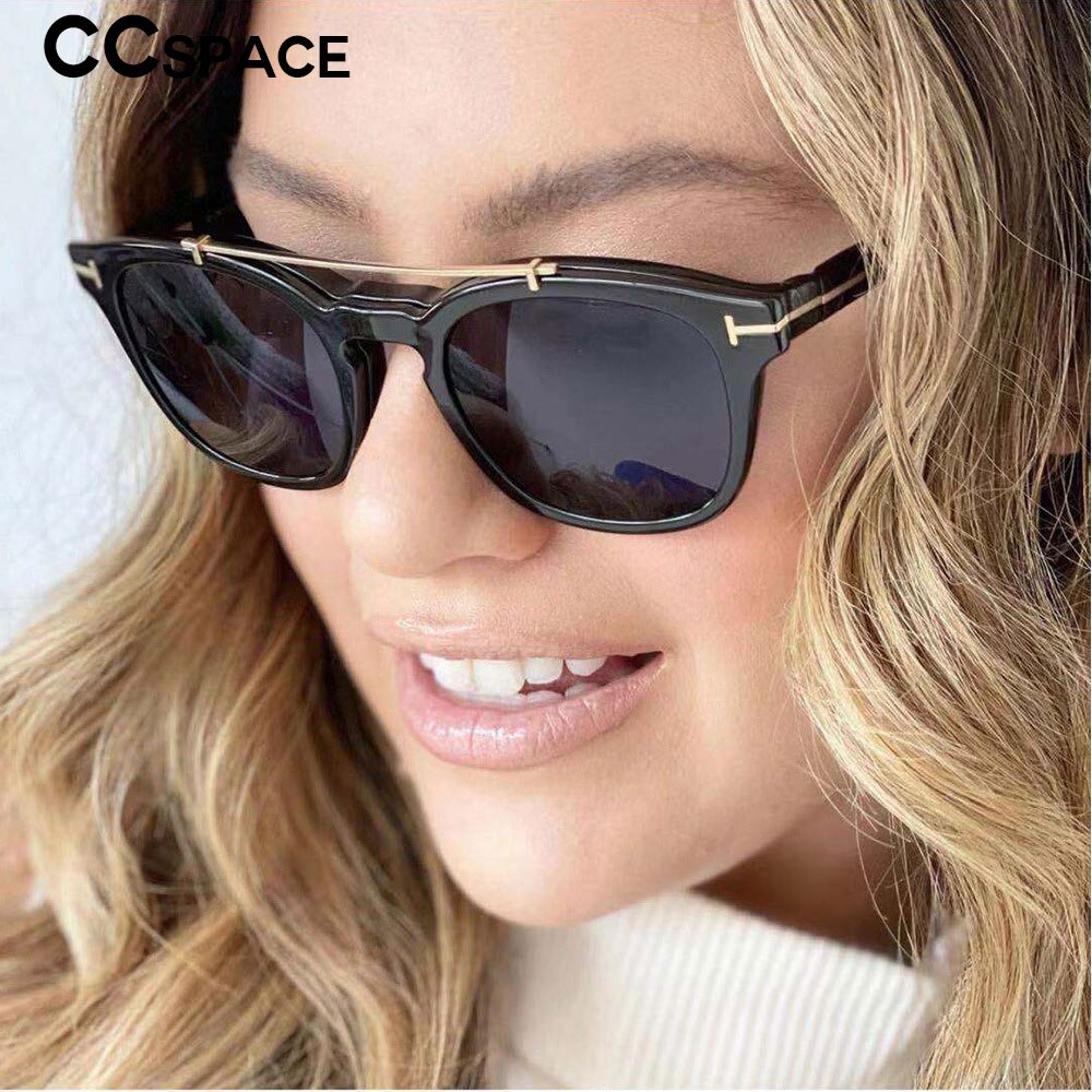 53375 Square Anti Blue Light Glasses Frames Polarized Sunglasses With Magnetic Clip Men Women Computer Eyeglasses