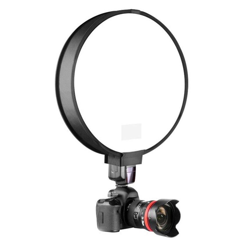 40CM Round Softbox Flash Diffuser Photography Flash Soft Box, SLR Camera Photo Folding Soft Box Flash Diffuser With Storage Bag
