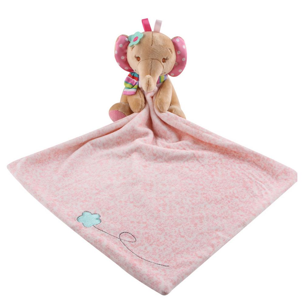 Baby Towel Infant Soothe Appease Towel Soft Plush Comforting Toy Towel Cute Dog Elephant Animal Appease Baby Sleep Toy