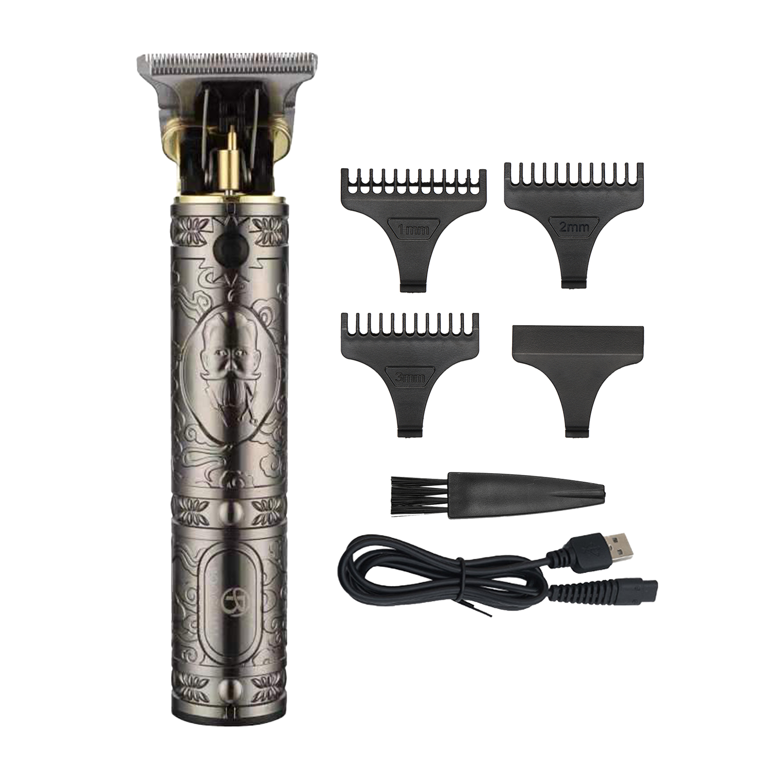 Hair Trimmer Clipper air Clipper Electric Trimmer Baldheaded Barber Cordless Hair Cutting Beard: H45040GY-2