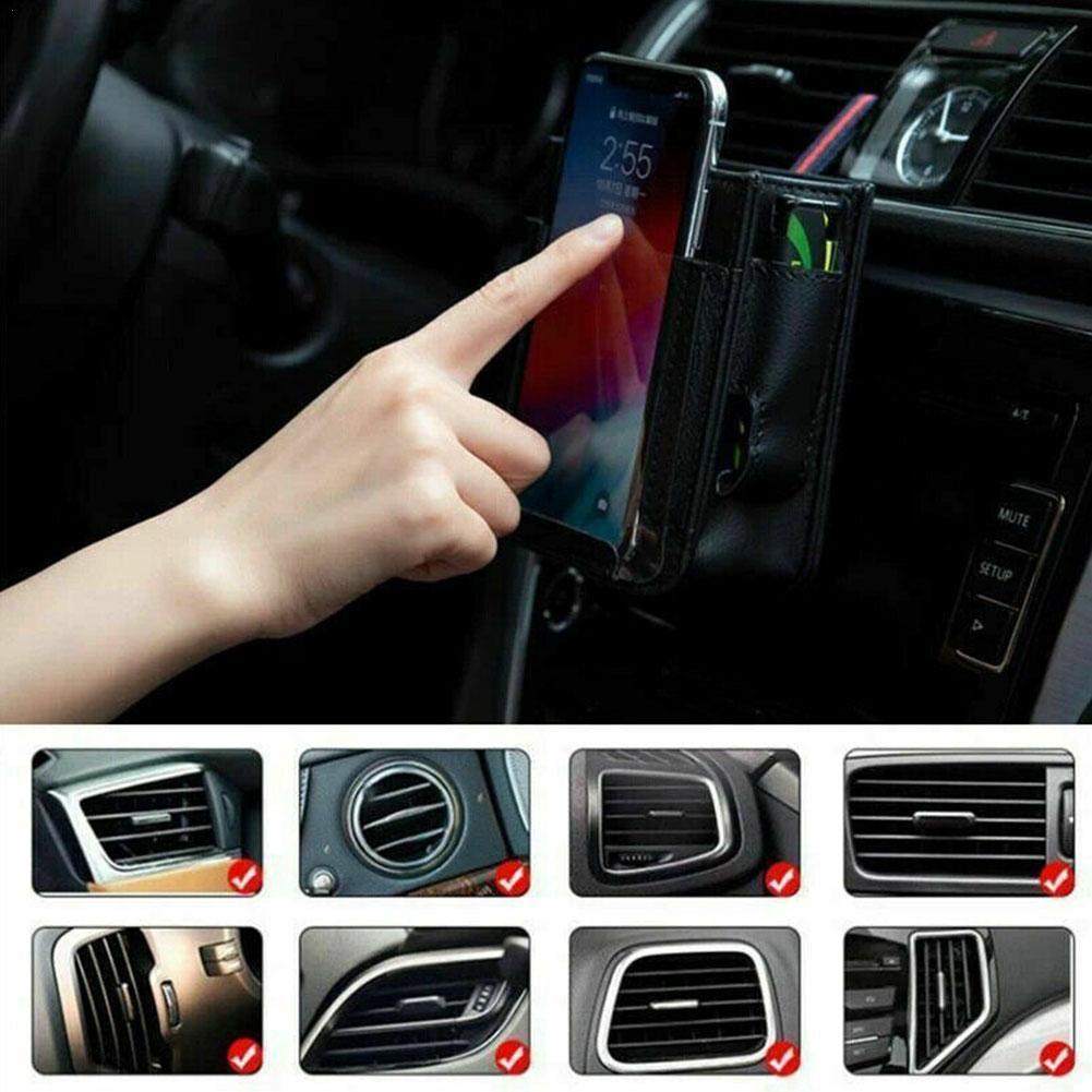 Spot Multifunctional Car Pocket Automotive Air Vent Bag Small Storage Styling R8V3 Car Phone Mobile Pouch L1Z8