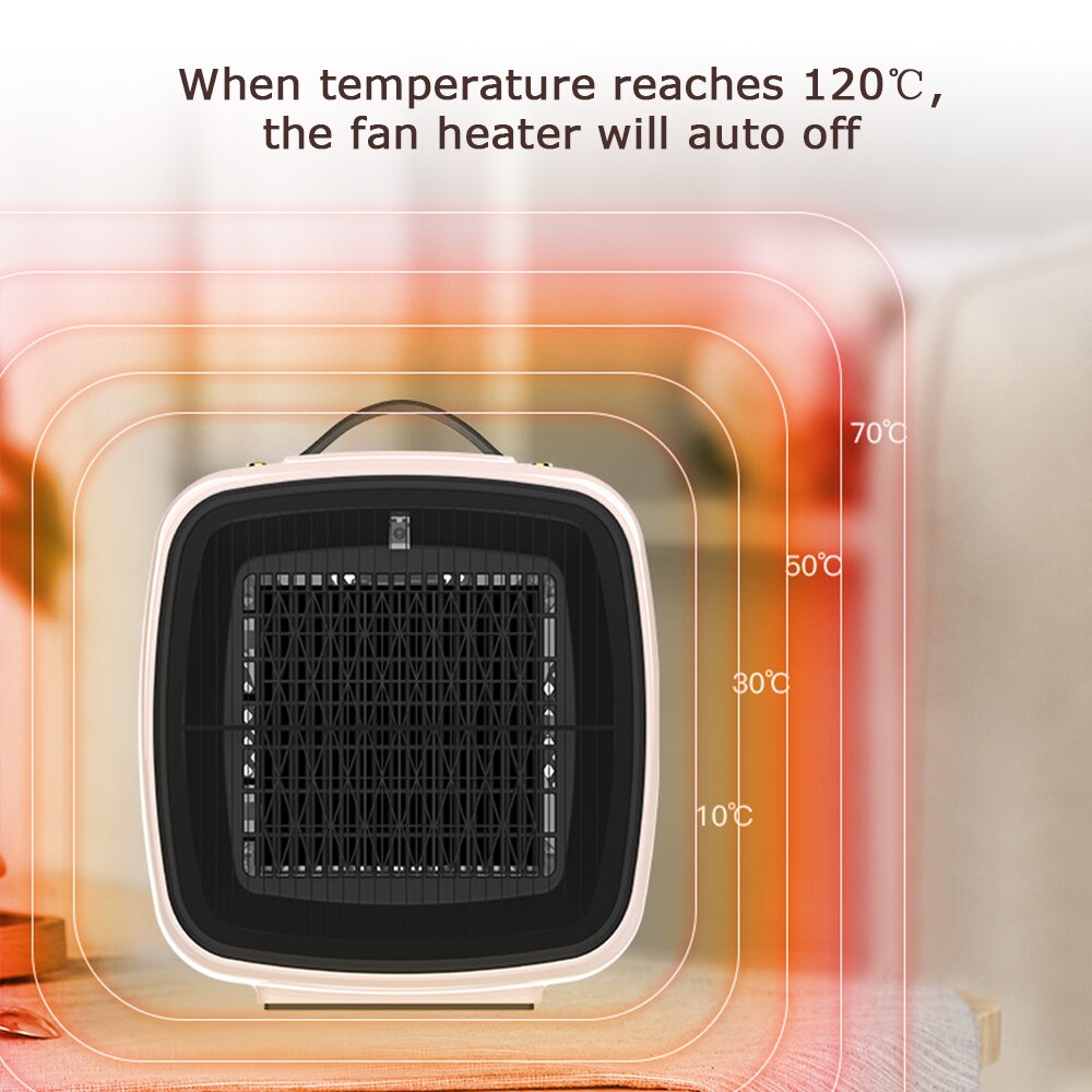 Electric Space Heater Indoor Fan Heater Cooler and Humidifier with Remote Control Timer 2Speeds Air Purifying Overheat&Tilt