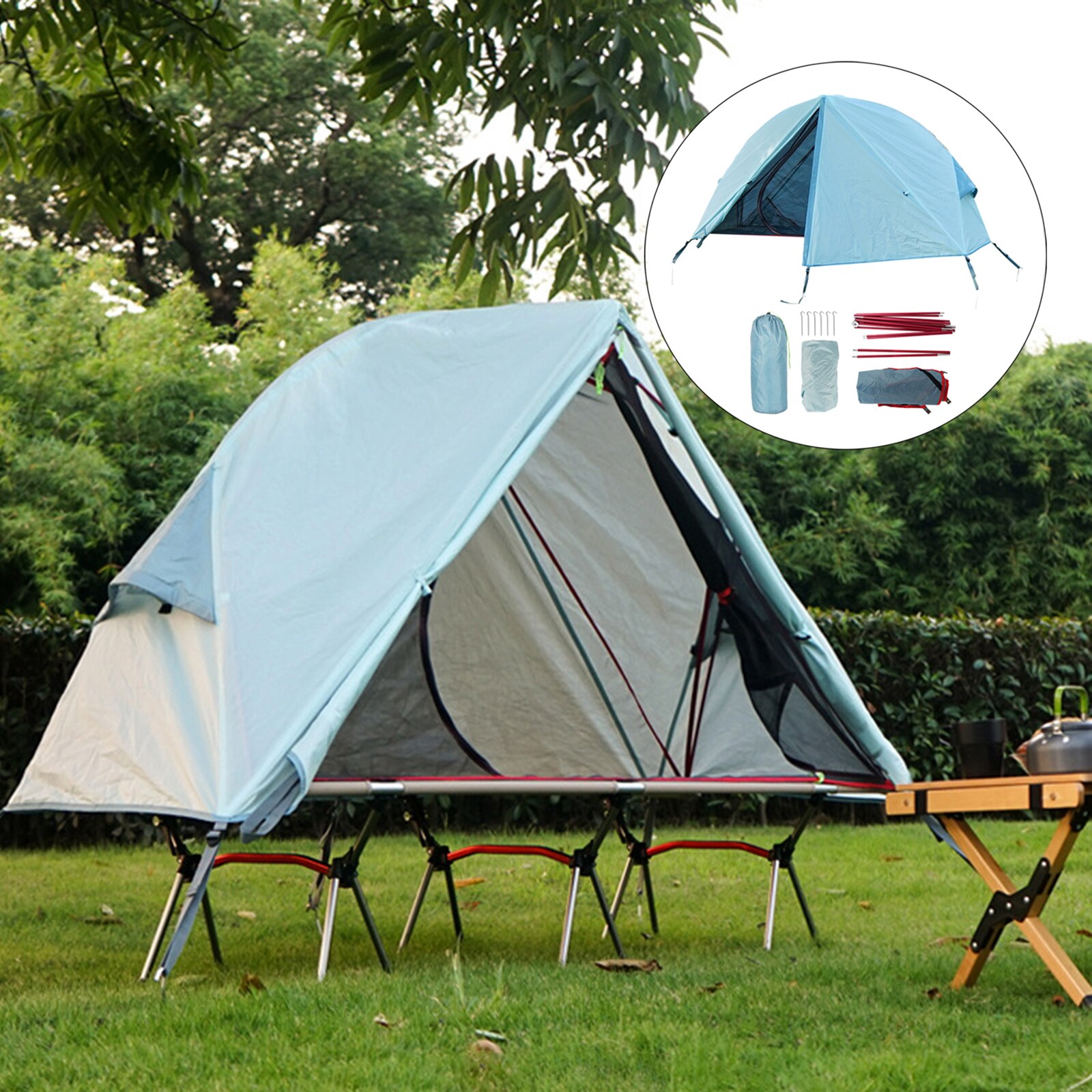 Camping Tent One Person Waterproof Windproof Family Tent for Backyard Outdoor Activities Single Person