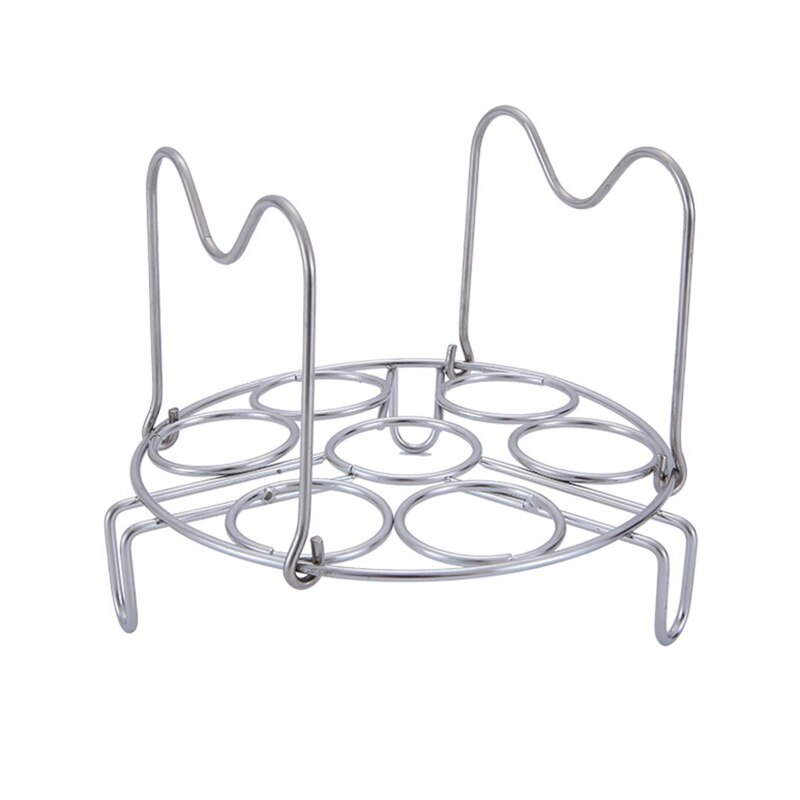 Dessous de plat empilable de support de vapeur d'oeufs avec des poignées résistantes à la chaleur pour le Pot instantané M68E: B
