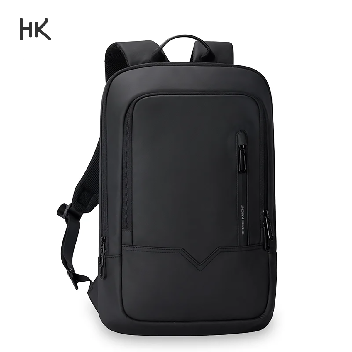 Mochila delgada HK para hombre, bolso para ordenador portátil de 15,6 pulgadas, bolso escolar impermeable con carga USB, mochila de viaje ligera, paquete de trabajo universitario