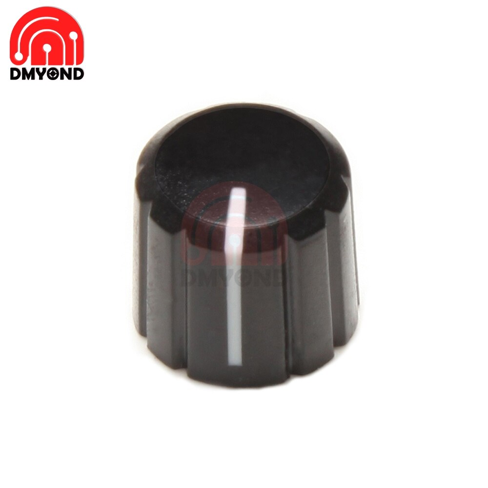 10 Uds 360 grados potenciómetro giratorio codificador de aleación de aluminio de la mitad Agujero del eje de mando de Sensor de interruptor para KY-040 ABS