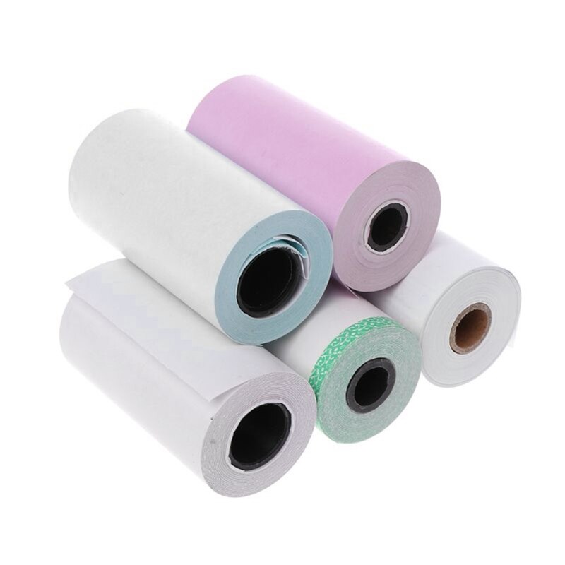 Photo Paper Mini Printable Sticker Roll Thermal Printers Clear Printing Smudge-Proof Portable