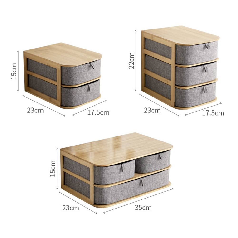 Rotating cosmetics storage box, two-layer milk tea brown main image 0