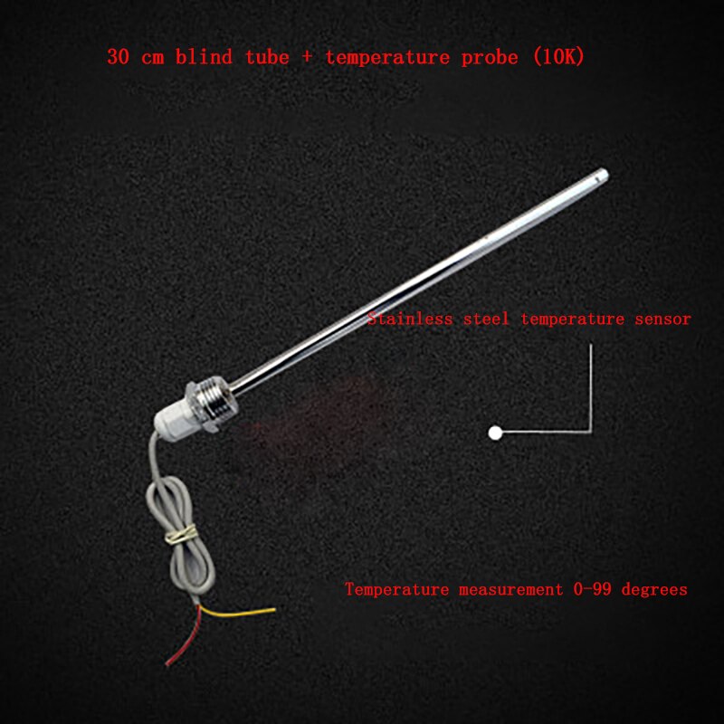 Convenience temperature blind tube for temperature measurement temperature sensors stainless steel: 30cm