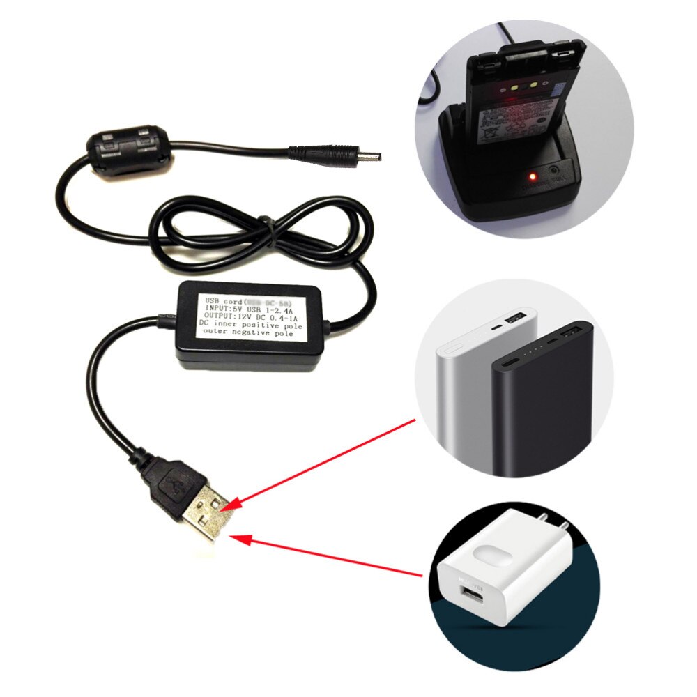 Usb Charger Cable PG-3J Oplader Voor Kenwoode Voor TH-D7E TH-F6E TH-F7E TH-K4E TH-G71E UV-5R Ham Radio Walkie Talkie