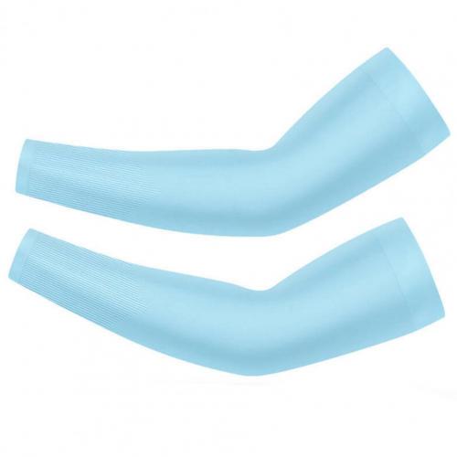 Mangas de brazo de protección solar UV para conducción al aire libre, manguitos de ciclismo, calentadores de brazo para verano, 2 uds.: Azul