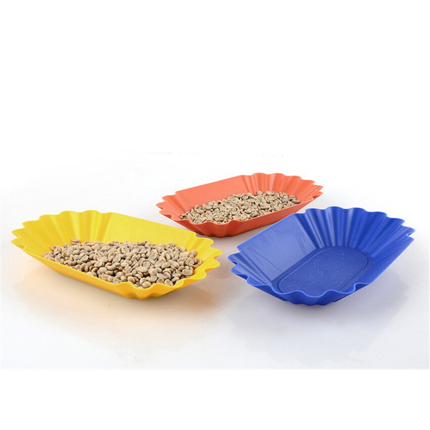 Plastic Coffee Bean Baking Tray Snack Fruit Serving Tray Cafe Display Tray Serving Display Plate Coffee Tools Accessories