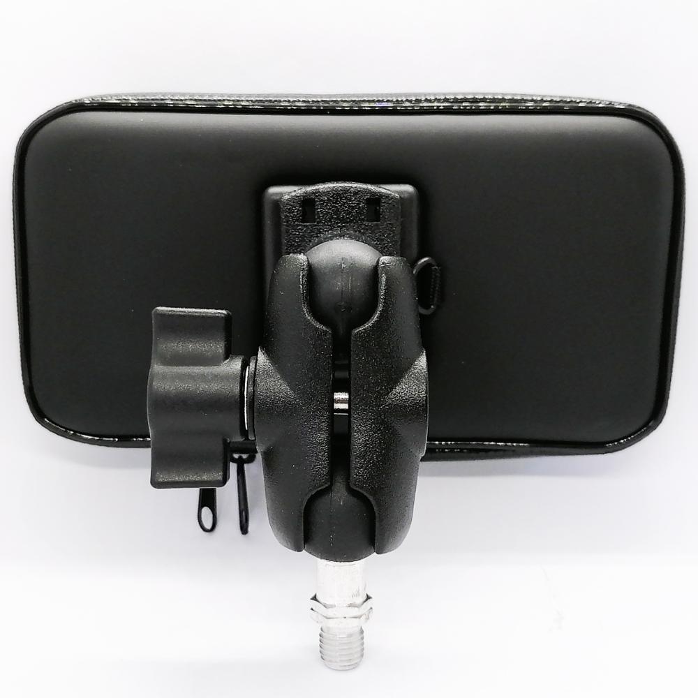 Mobile Phone Water Resistance Case 6 CM Aluminum Alloy Double Socket Arm With 1 inch Ball Mount M10 Screw for Motorcycle Scooter