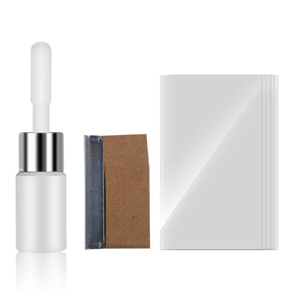 Windshield Repair Resin Window Glass Curing Strips Tool 7pcs Set Resin Glue Transparent