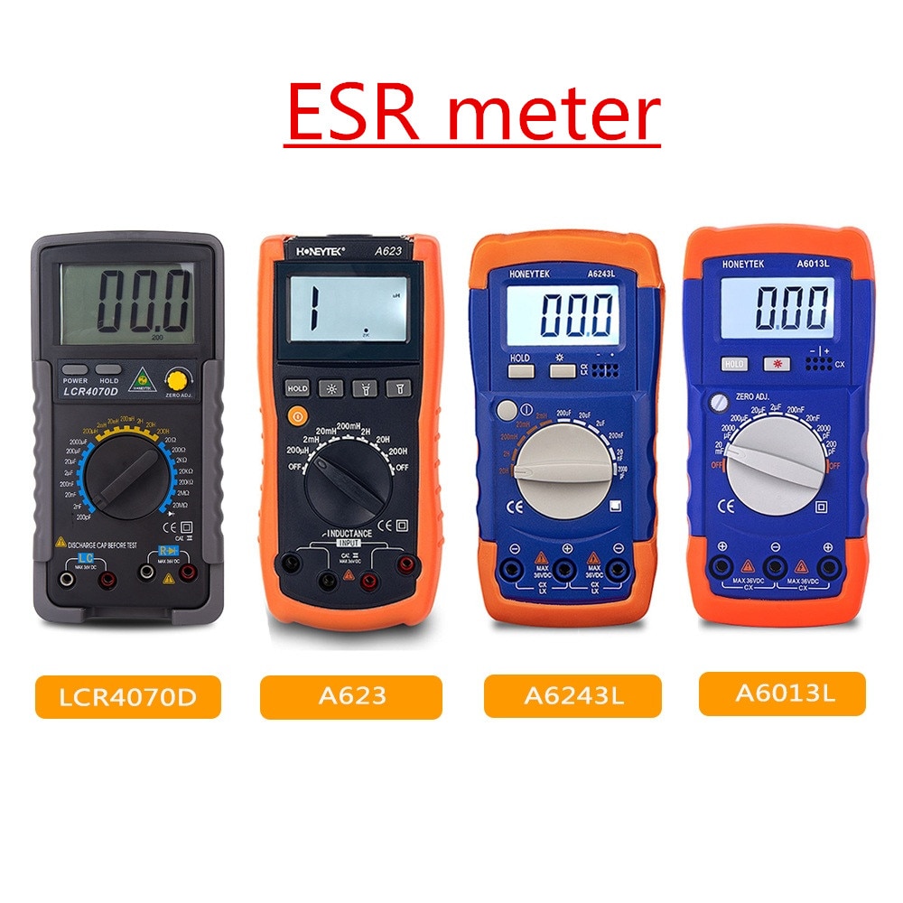 Professionele Digitale Capacimeter Multimeter Esr Lcr Meter Condensator Capaciteit Tester Inductie Meter Lcd Backlight