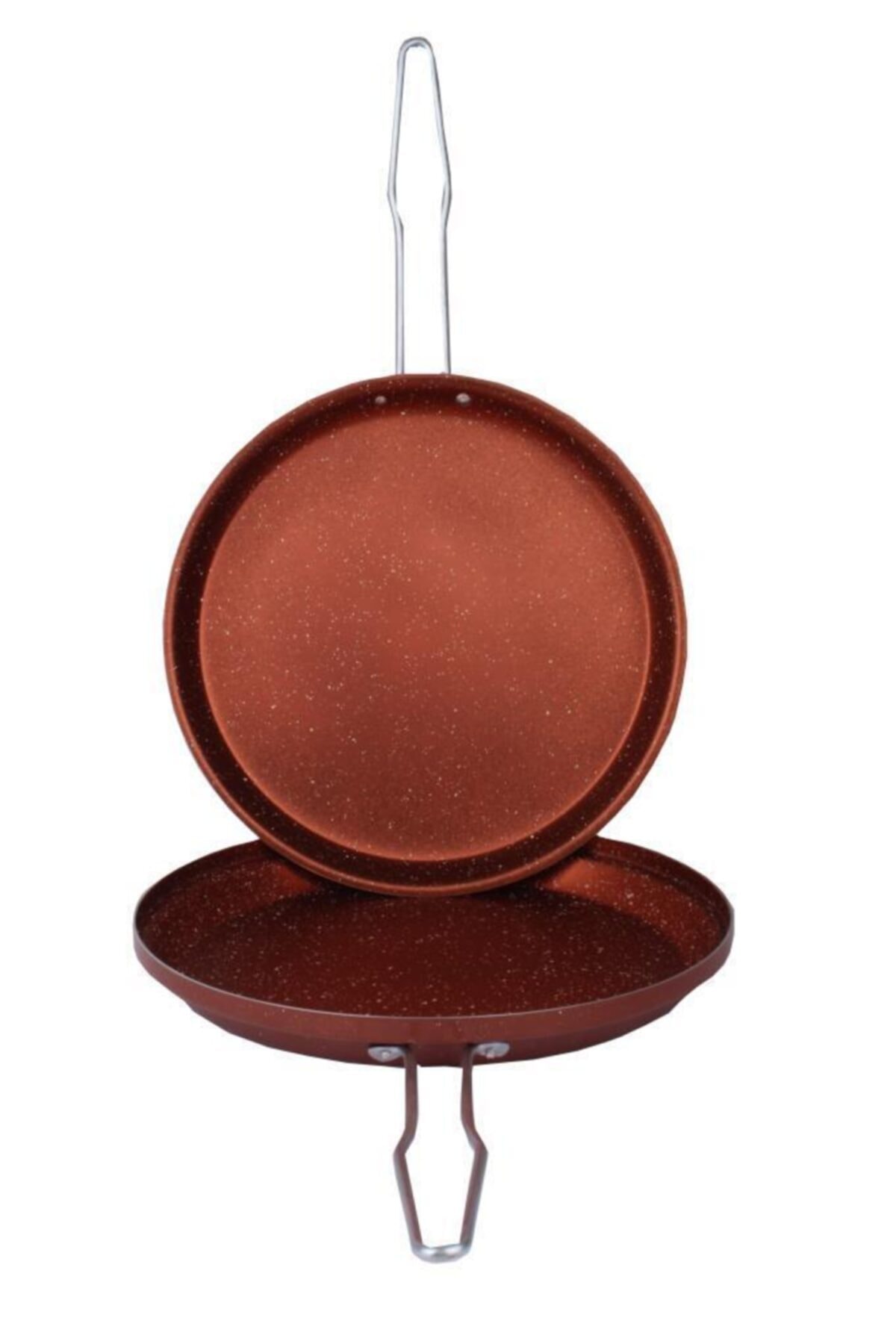 Assos Granite Double Sided 32 Cm Fish Pan Copper Product Size: 32 cm both sides cooking feature, Fireproof-non-stick