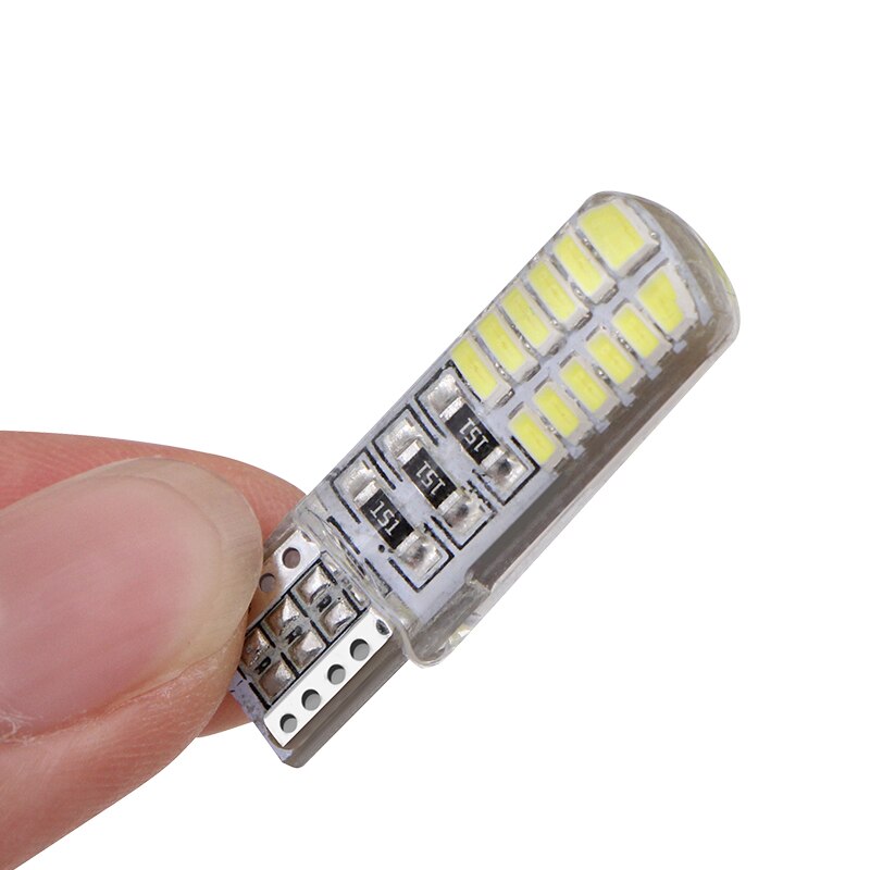 10Pc T10 W5w 24smd Auto Led-lampen Canbus Auto Licht Interieur Lamp Waterdicht Tot Signalering Plaat 12V 5w5 194 Smd 24 501