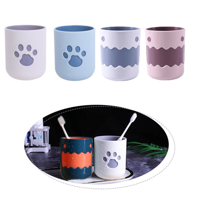 Animals Pattern Wash Tooth Mug Durable Big Mouth Cat Claw Portable Travel Coffee Mug Toothbrush Cup Bathroom Tumblers