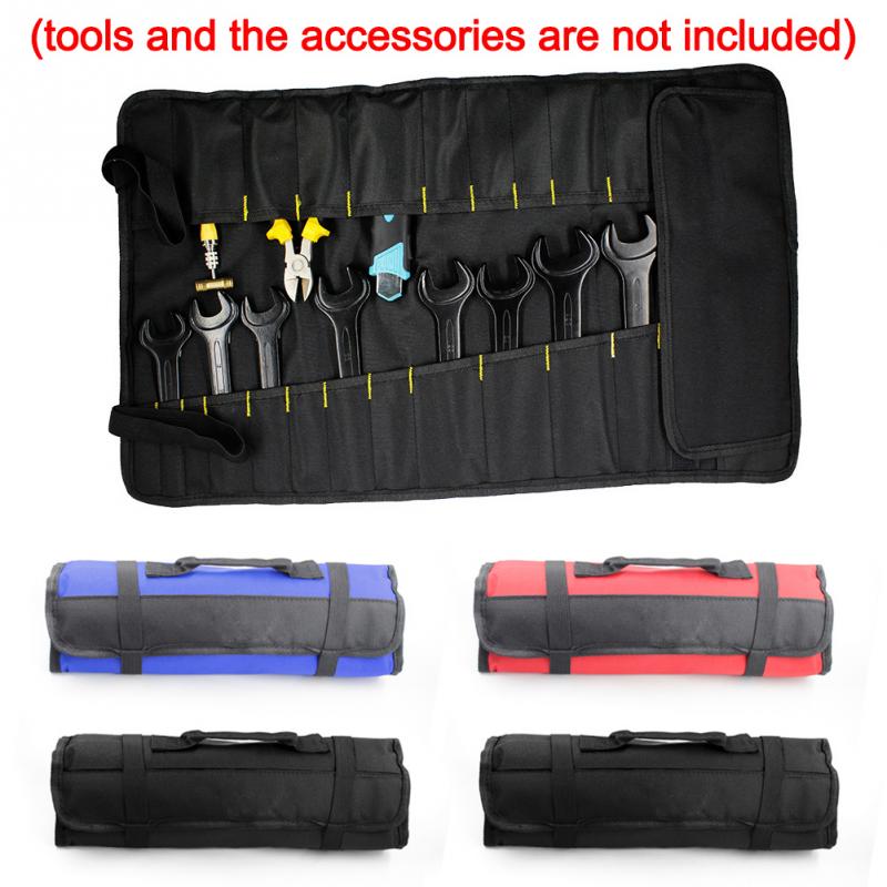 Multifunktion oxford klud foldenøgle taske værktøj rulle opbevaring lomme værktøjspose bærbar taske arrangør holder