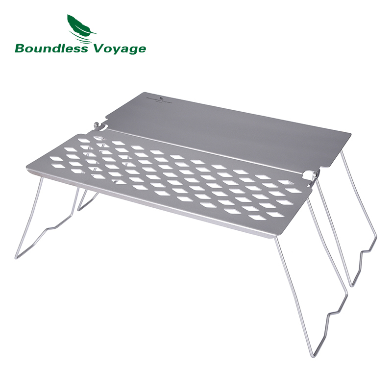 Grenzenlose Reise Titan Grill mit Braten Platte draussen Steak BBQ Holzkohle Grill Netto Ultraleicht Faltbare Camping Tisch Ti2028C