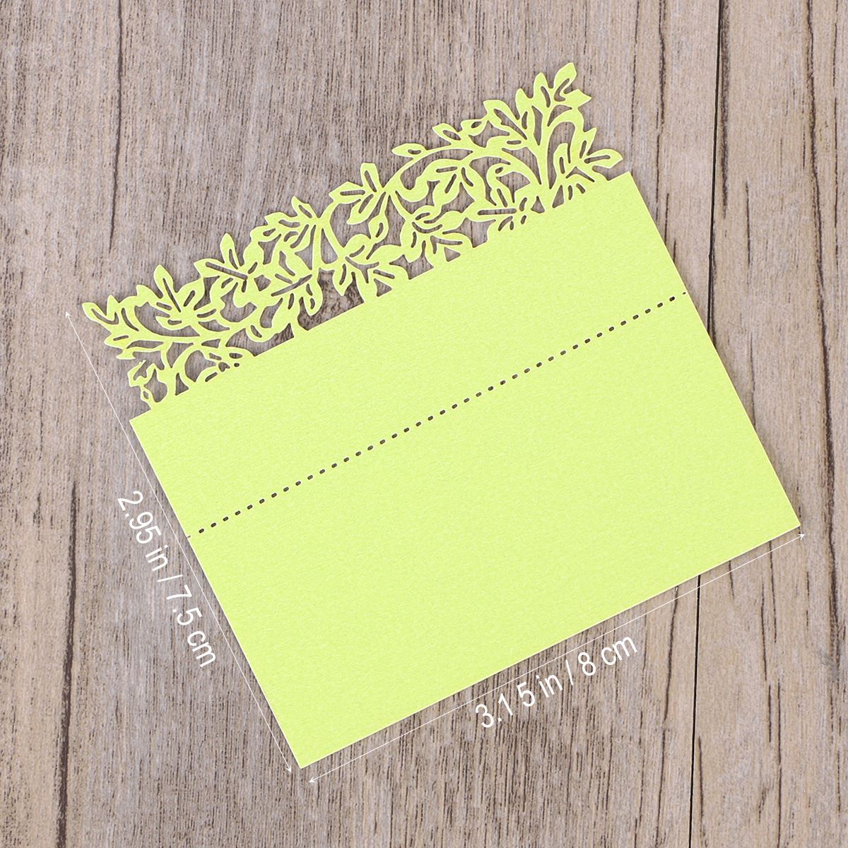 50PCS Paper White Table Card Heart Hollowed Table Namecard Table Cards Place Cards Wedding Guests Banquet Party Favors: Type I