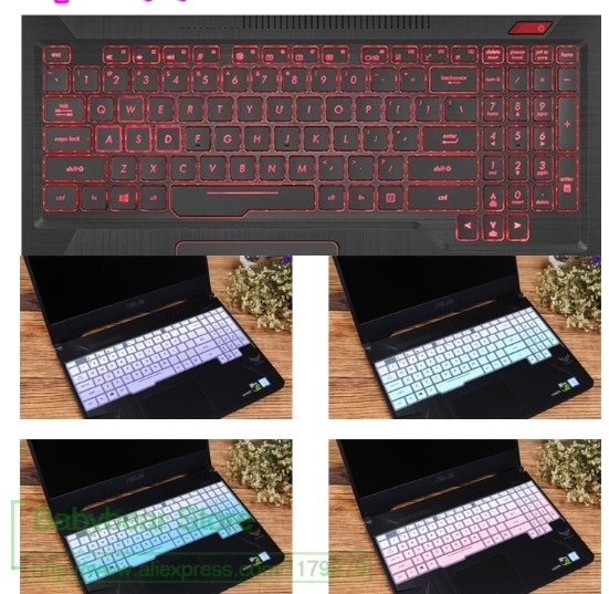 Asus tuf gaming  fx504 fx504ge fx504gd fx504gm fx504g fx503 fx503vd 15 tuuman 15.6 tuuman silikoninen kannettavan tietokoneen näppäimistön suojakuori
